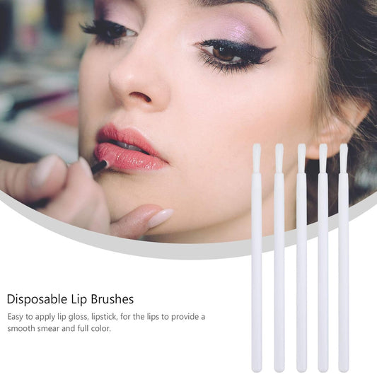 100Pcs Disposable Lip Brush Make up Supplies Makeup Beauty Tools Lip Gloss Applicator Tools Lipstick Make up Tool Lipstick Gloss Wands Make up Accessories Make up Brush