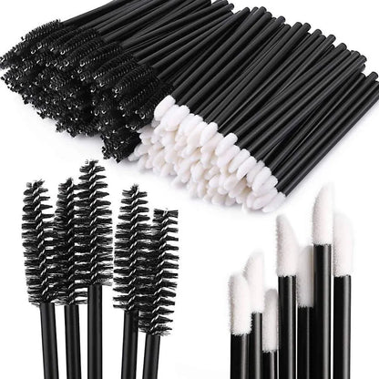 400 Spoolies Mascara Wand and Lip Brush Disposable Lash Brushes for Eyelash Extensions, Lipstick Lip Gloss Wands Applicator Tool (Pink)