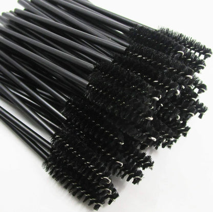 400 Spoolies Mascara Wand and Lip Brush Disposable Lash Brushes for Eyelash Extensions, Lipstick Lip Gloss Wands Applicator Tool (Pink)